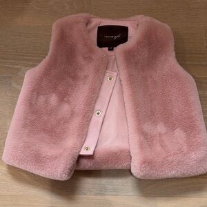 Imoga Blush Faux Fur Vest